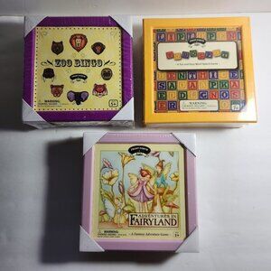 Front Porch Classics Games Lot of 3 Adventures in Fairyland Zoo Bingo Wo…